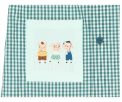 Tutete Textil Babi Seber con Botones Three Little Pigs Personalizable