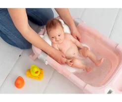 Olmitos Bañera Plegable con Hamaca Pink^Niños Bañeras Bebé