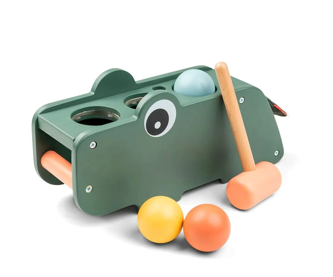 Done by Deer Banco de Martillo Croco Green^Niños Juguetes Para Niños De Un Año