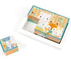 Niños Janod Bandeja 6 Cubos Pure