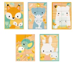 Niños Janod Bandeja 6 Cubos Pure