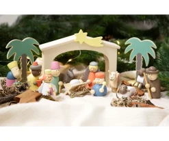 small foot Belén de Madera Cuento de Navidad^ Adornos Y Decoración Navidad