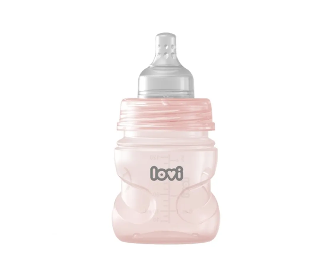 LOVI Biberón con Tetina Dinámica Trends 120 ml Rosa^ Biberones