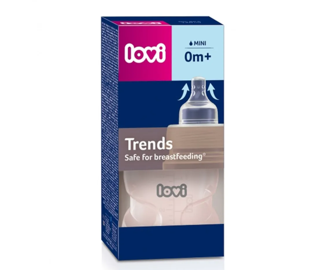 LOVI Biberón con Tetina Dinámica Trends 120 ml Rosa^ Biberones
