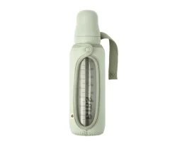 BIBS Biberón Cristal Sage 225ml + Funda Biberón Large^ Biberones