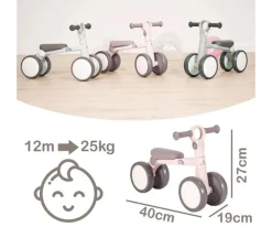 Niños Olmitos Bicicleta de Equilibrio Lite Gris