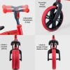 Niños Yvolution Bicicleta sin Pedales Yvelo Junior Rojo
