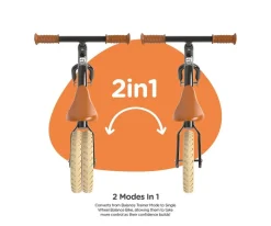 Niños Yvolution Bicicleta sin Pedales Yvelo Junior Air Negra