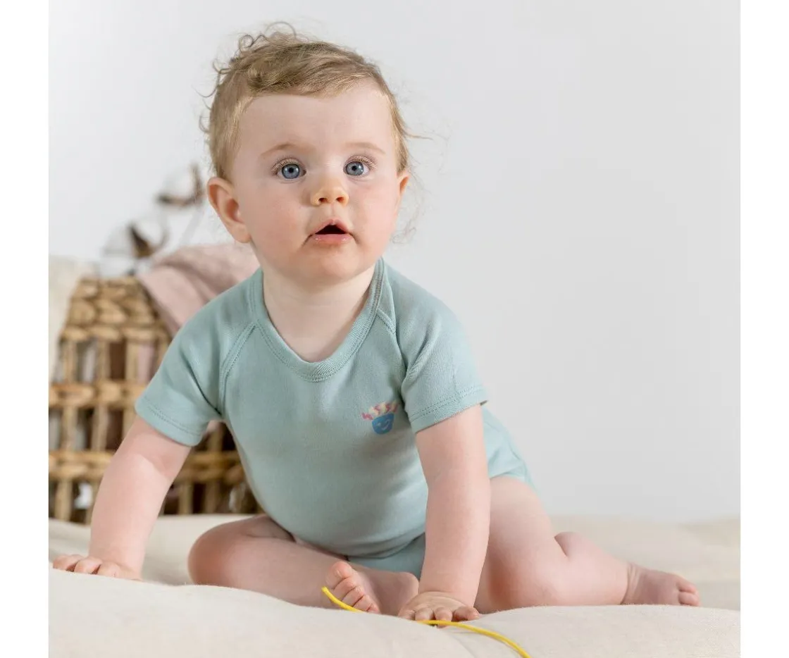 J BIMBI Body Bebé (0-36meses) Manga Corta Warm Eucalyptus^ Ropa Infantil