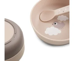 Done by Deer Bol Antideslizante Happy Clouds Powder^ Vajilla Infantil