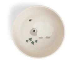 Done by Deer Bol Antideslizante Tiny Farm Sand^ Vajilla Infantil