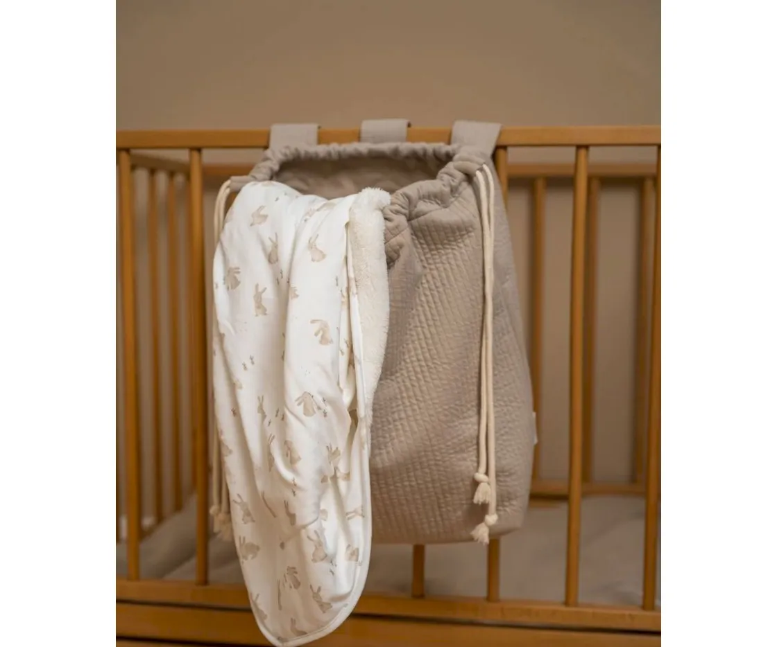 Niños Little Dutch Bolsa Almacenaje Beige Personalizable