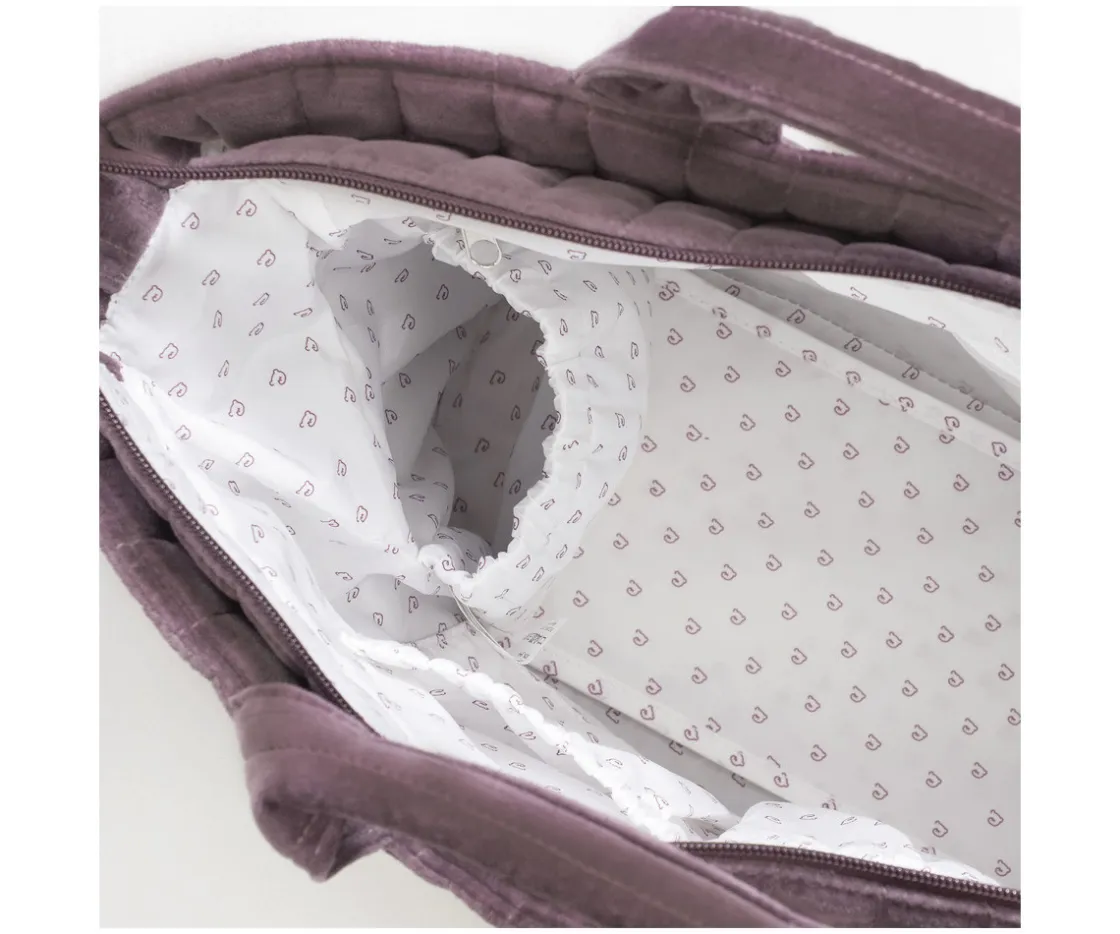 Pasito a Pasito Bolsa Canastilla Cherry Velvet^Niños Bolsas Hospital Bebé
