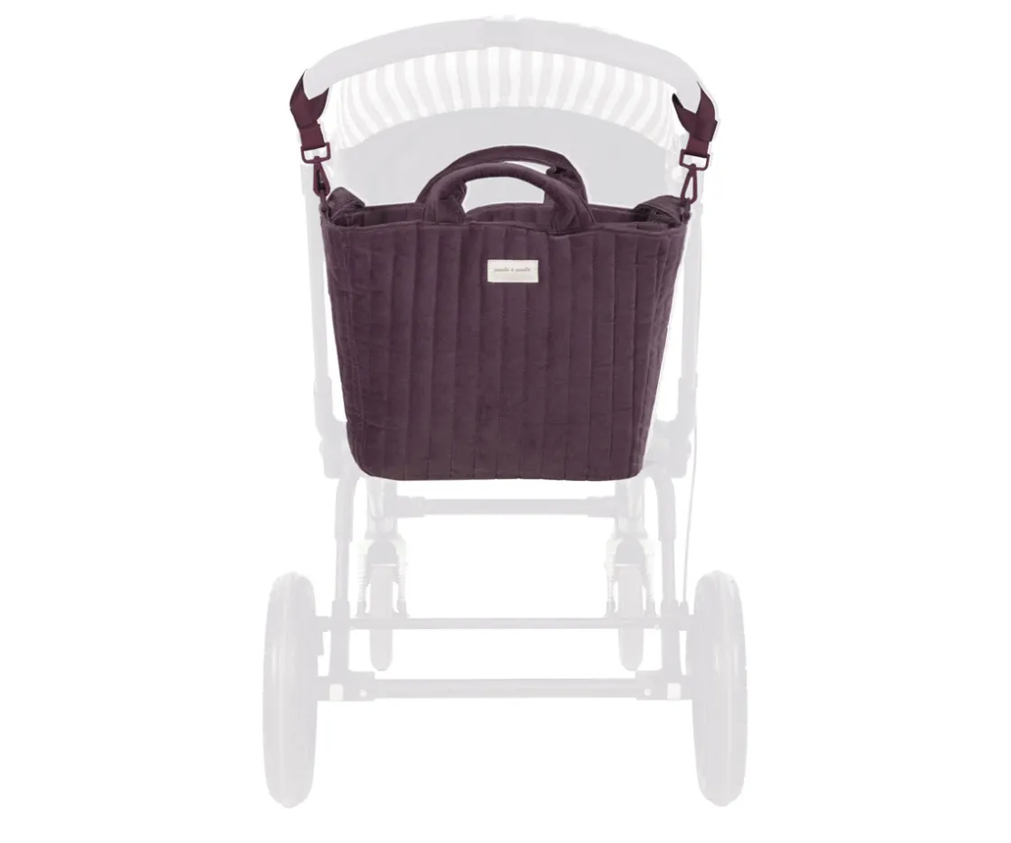 Pasito a Pasito Bolsa Canastilla Cherry Velvet^Niños Bolsas Hospital Bebé