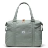 Herschel Bolsa Canastilla con Cambiador Strand Duffle Iceberg Green Crosshatch^Niños Bolsos Carro Bebé