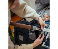 Herschel Bolsa Canastilla con Cambiador Strand Duffle Iceberg Green Crosshatch^Niños Bolsos Carro Bebé