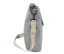 Niños Walking Mum Bolsa Canastilla I Love Vichy Negro