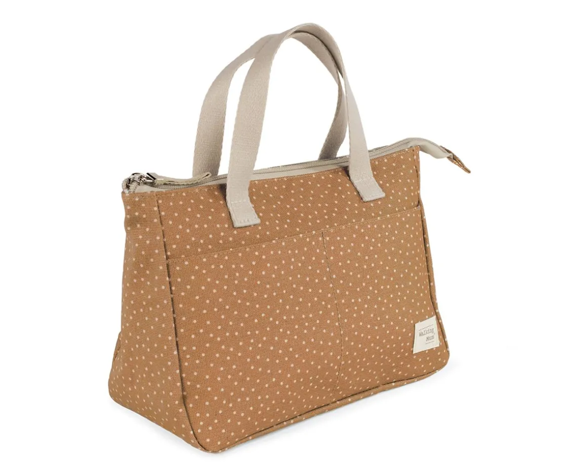 Niños Walking Mum Bolsa de Aseo Lunares Poppy Canela