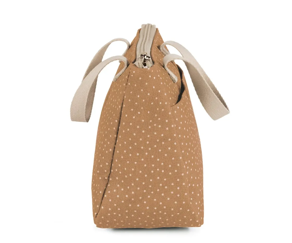 Niños Walking Mum Bolsa de Aseo Lunares Poppy Canela