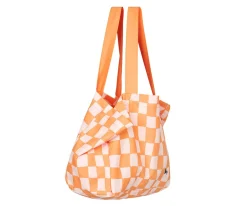 Dock & Bay Bolsa de Playa Check Naranja Personalizable