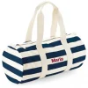 Tutete Textil Bolsa Deporte Nautical Natural-Navy Personalizable^ Bolsas De Deporte