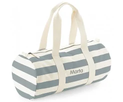 Tutete Textil Bolsa Deporte Nautical Natural-Grey Personalizable^ Bolsas De Deporte