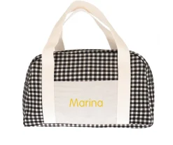 Cristina de Jos'h Bolsa Deporte Vichy Negro Personalizable^ Bolsas De Deporte