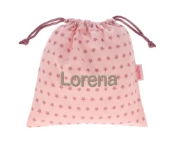 Tutete Textil Bolsa Merienda Lyra Rosa Personalizable
