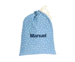 Cristina de Jos'h Bolsa Merienda Mini Star Azul Personalizable