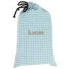 Cristina de Jos'h Bolsa Merienda Nordic Check Blue Personalizable