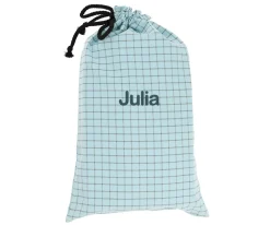 Cristina de Jos'h Bolsa Merienda Nordic Check Blue Personalizable