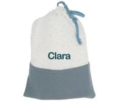 Cristina de Jos'h Bolsa Merienda Rainbow Dots Azul Personalizable