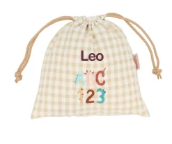 Tutete Textil Bolsa Merienda Vichy Funny Letters Personalizable