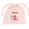 Tutete Textil Bolsa Merienda Vichy Little Red Personalizable