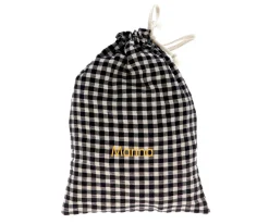 Cristina de Jos'h Bolsa Merienda Vichy Negro Personalizable^ Bolsas Merienda Personalizadas