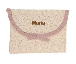 Cristina de Jos'h Bolsa para Muda con Volante Wild Flowers Personalizable^Niños Cambiadores Para Bebés