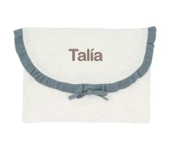 Cristina de Jos'h Bolsa para Muda Rainbow Dots Azul Personalizable^Niños Cambiadores Para Bebés