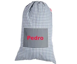 Tutete Textil Bolsa para Muda Vichy Gris Personalizable^Niños Cambiadores Para Bebés