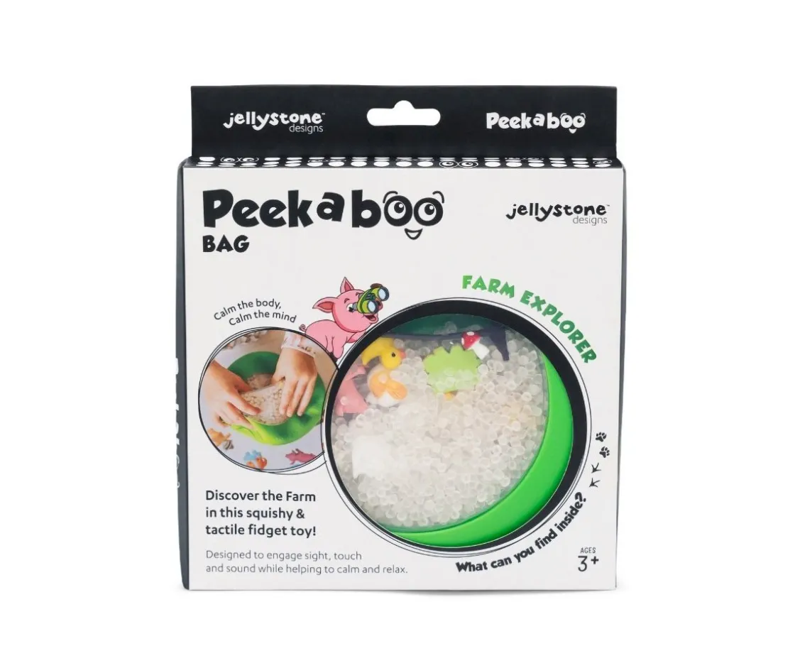 Niños Jellystone Designs Bolsa Sensorial Peekaboo Farm
