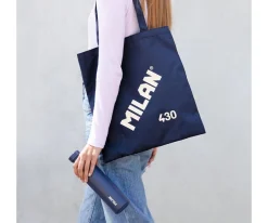 Milan Bolsa Tote Bag Personalizable Colección 430 Since 1918 Azul Marino