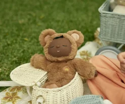 Niños Olli Ella Bolsito Ratán Mini Chari Chalk