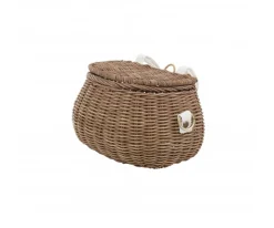 Niños Olli Ella Bolsito Ratán Mini Chari Natural