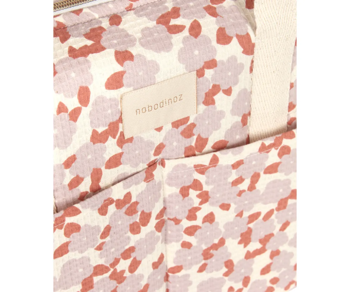 Nobodinoz Bolso Cambiador Impermeable Mauve Sakura^Niños Bolsos