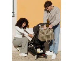 Nobodinoz Bolso Carro Bebé Hyde Park Waterproof Green Checks^Niños Bolsos Carro Bebé