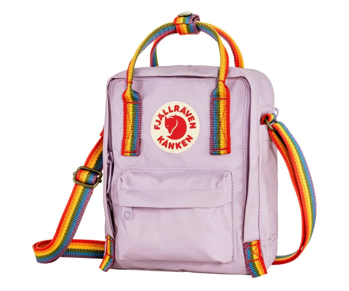 Fjällräven Bolso Kanken Rainbow Sling Pastel Lavender