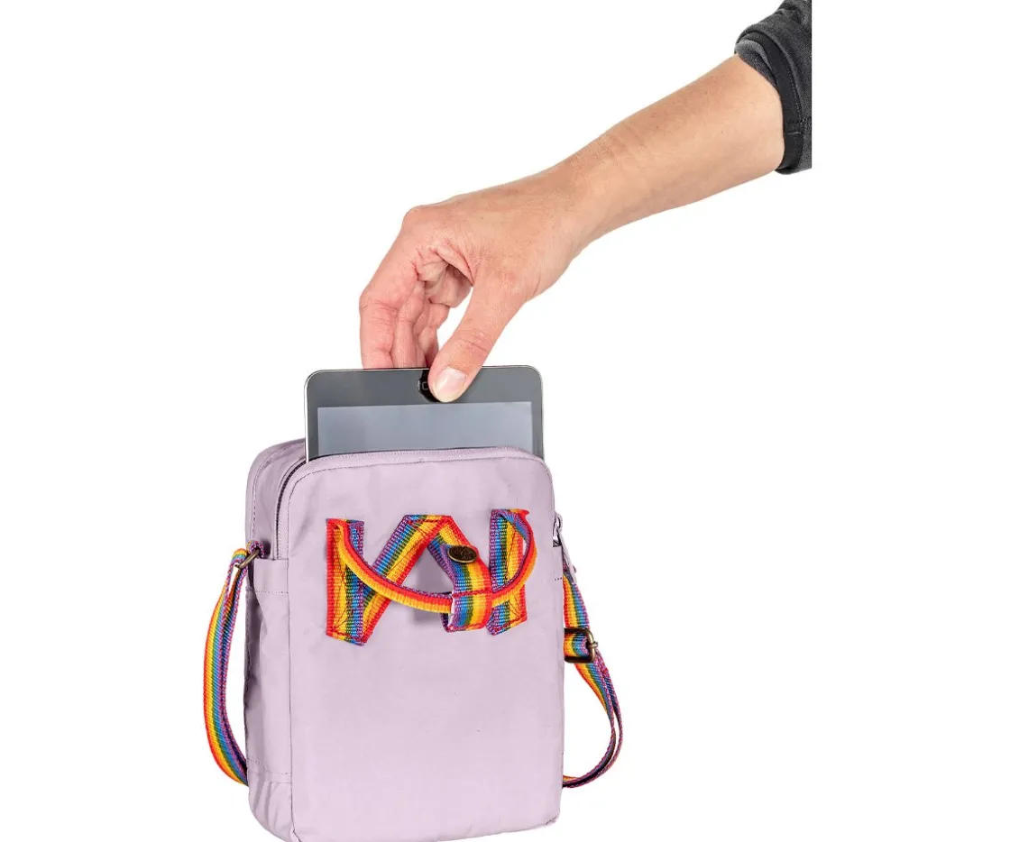 Fjällräven Bolso Kanken Rainbow Sling Pastel Lavender