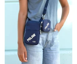 Milan Bolso Pequeño Bandolera Colección 430 Since 1918 Azul Marino