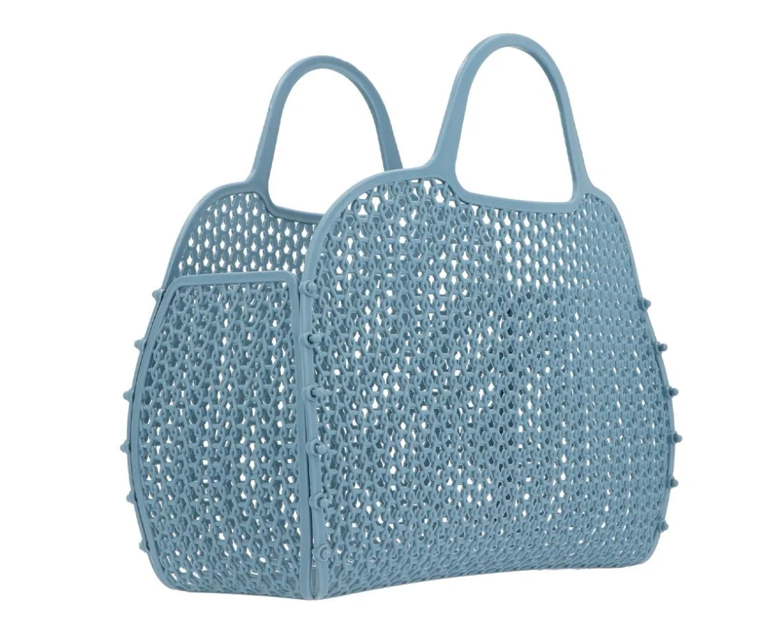 Monnëka Bolso Retro Vintage Blue^ Bolsas De Playa