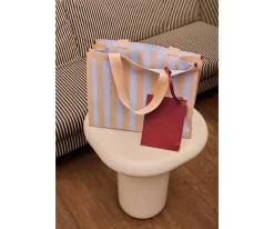 Niños Rilla go Rilla Bolso Shopper Knitted Marzipan + Sky