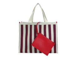 Rilla go Rilla Bolso Shopper Knitted Mist + Fig